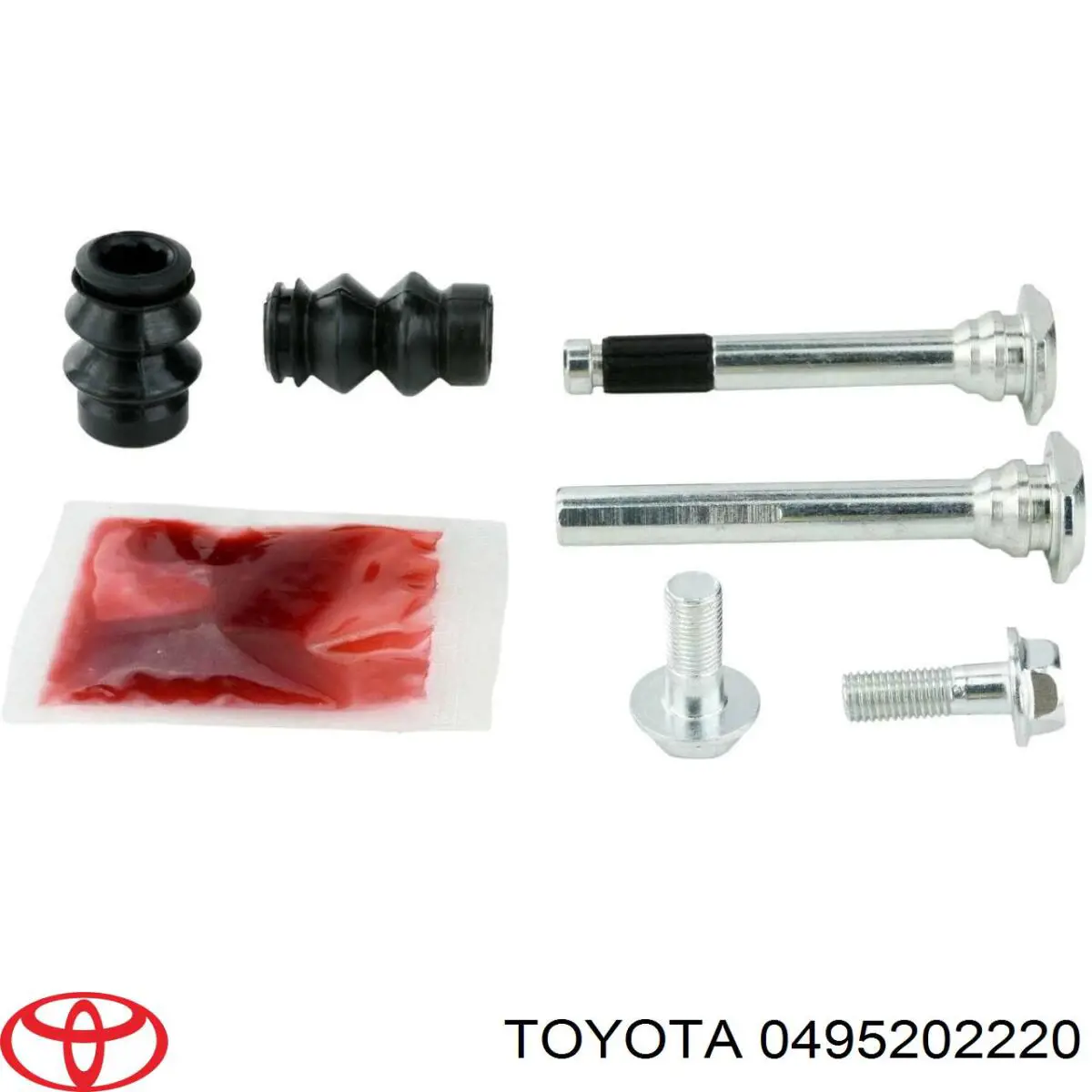 0495202220 Toyota Zestaw naprawczy zacisku hamulcowego przedniego