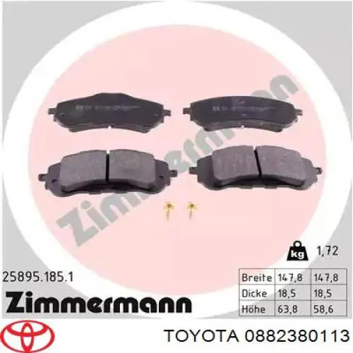 Płyn hamulcowy Toyota 0882380113 cena, od 47,58 USD