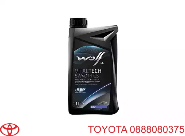 Olej do silnika Toyota 0888080375 cena, od 57,69 USD