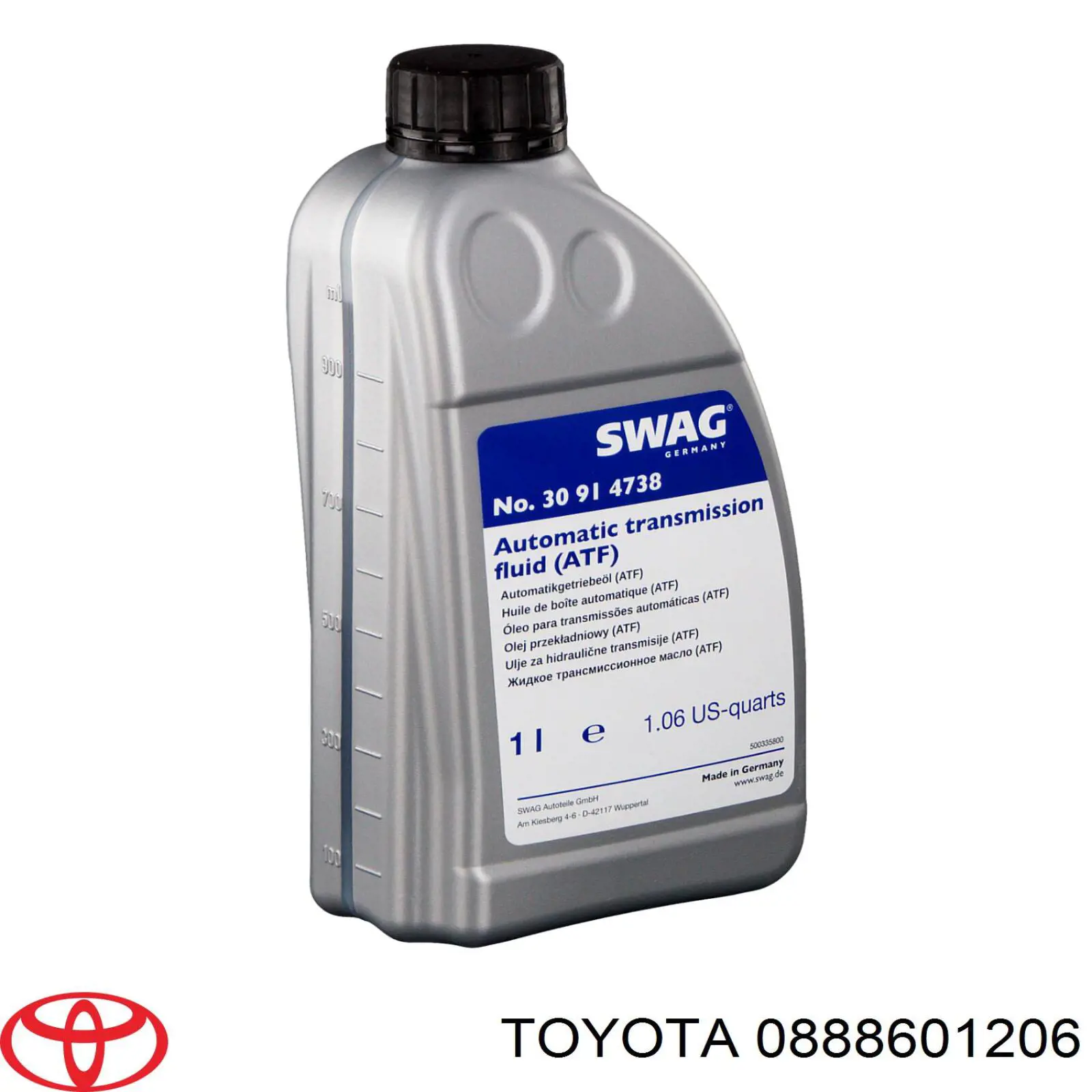 Do koszyka 0888601206 Toyota Płyn hydraulicznego układu wspomagania