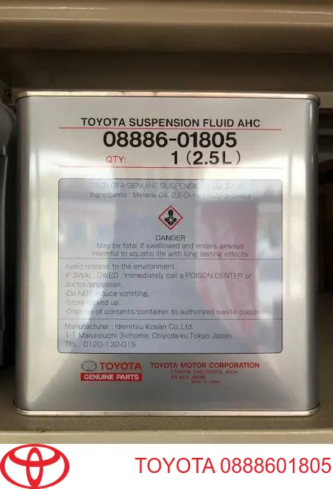 Olej układu zawieszenia aktywnego Toyota 0888601805 cena, od 53,72 USD