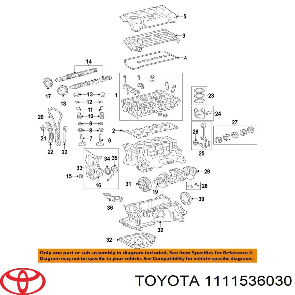 Uszczelka głowicy cylindrów Toyota 111150V010 cena, od 50,39 USD