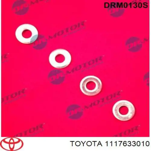1117633010 Toyota Pierścień uszczelniający wtryskiwacza