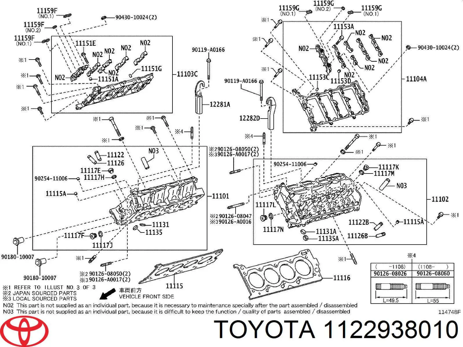 Uszczelka adaptera filtra oleju Toyota 1122938010 cena, od 4,48 USD