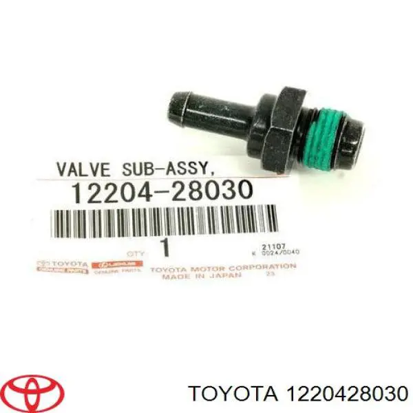 1220428030 Toyota Zawór PCV odpowietrzający silnik