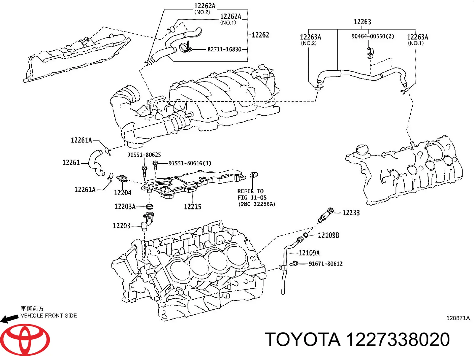 Uszczelka zaworu odpowietrzającego bloku silnika Toyota 1227338020 cena, od 6,26 USD