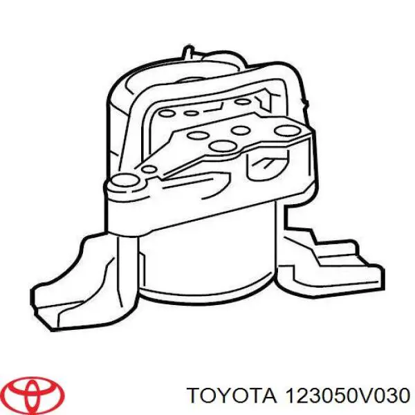 Poduszka (podpora) silnika prawa Toyota 123050V030 cena, od 91,05 USD