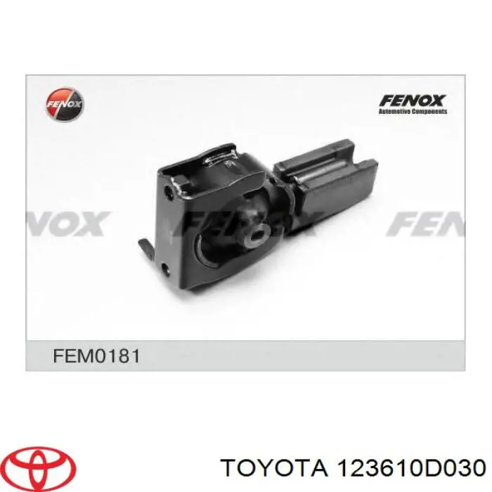 123610D030 Toyota Poduszka (podpora) silnika przednia