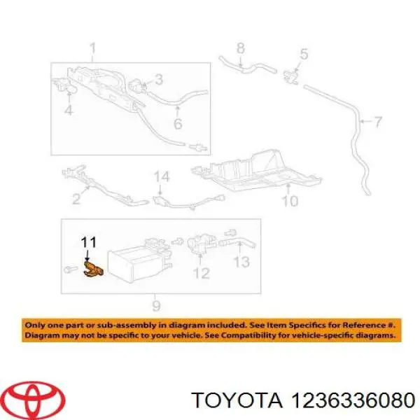 Poduszka (podpora) silnika prawa górna Toyota 1236336080 cena, od 74,33 USD