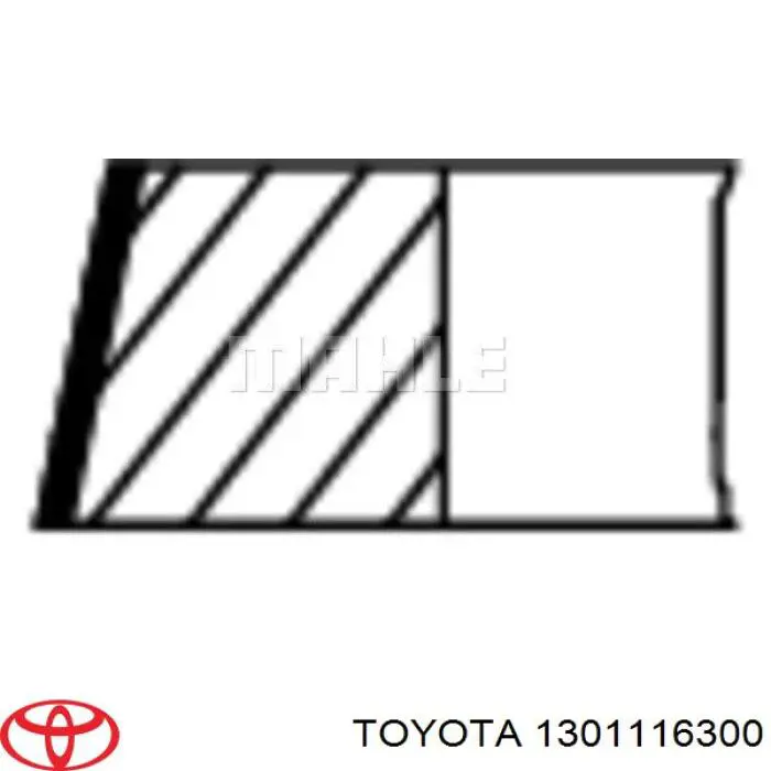 Zestaw pierścieni tłokowych do silnika, STD Toyota 1301116300 cena, od 24,91 USD