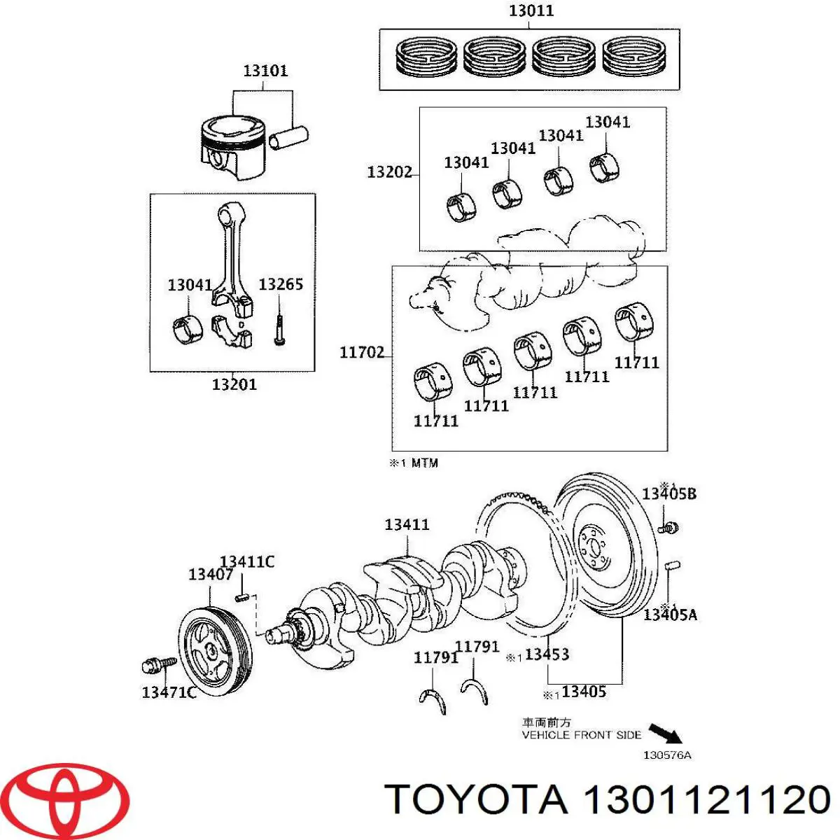 35973STD TPR Zestaw pierścieni tłokowych do silnika, STD