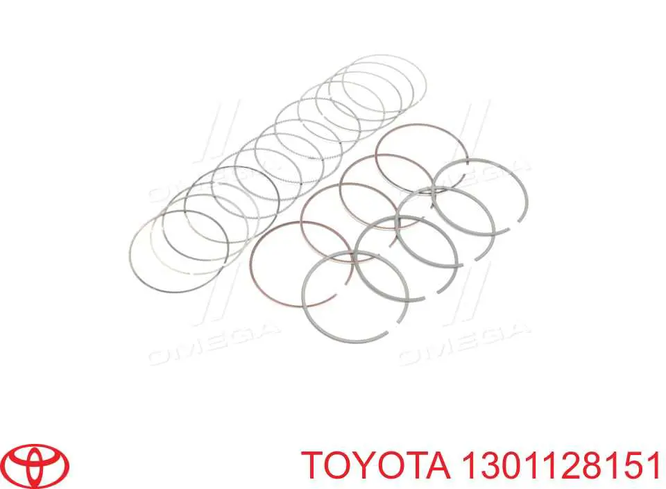 Zestaw pierścieni tłokowych do silnika, STD Toyota 1301128151 cena, od 36,33 USD