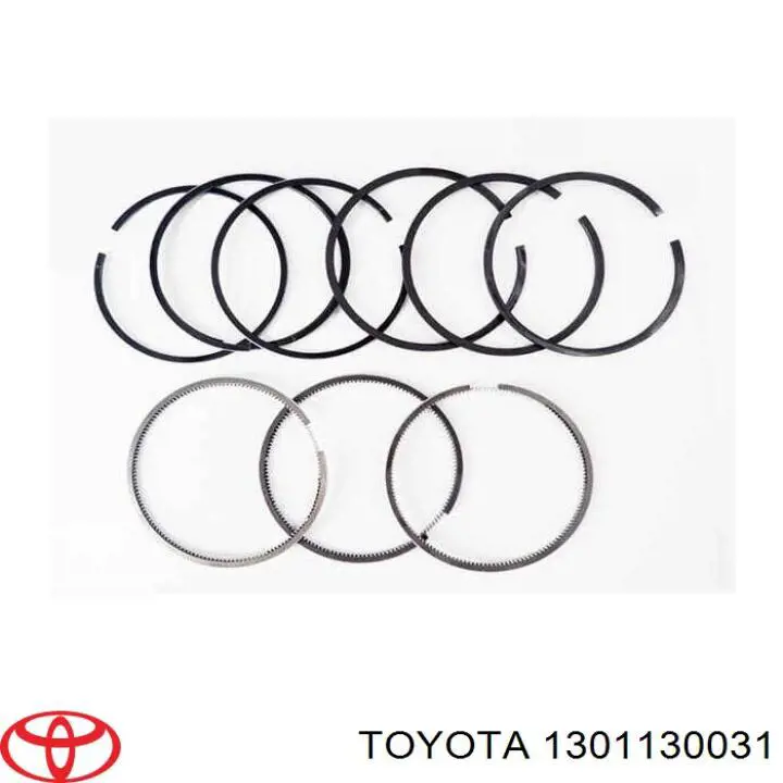 1301130031 Toyota Zestaw pierścieni tłokowych do silnika, STD