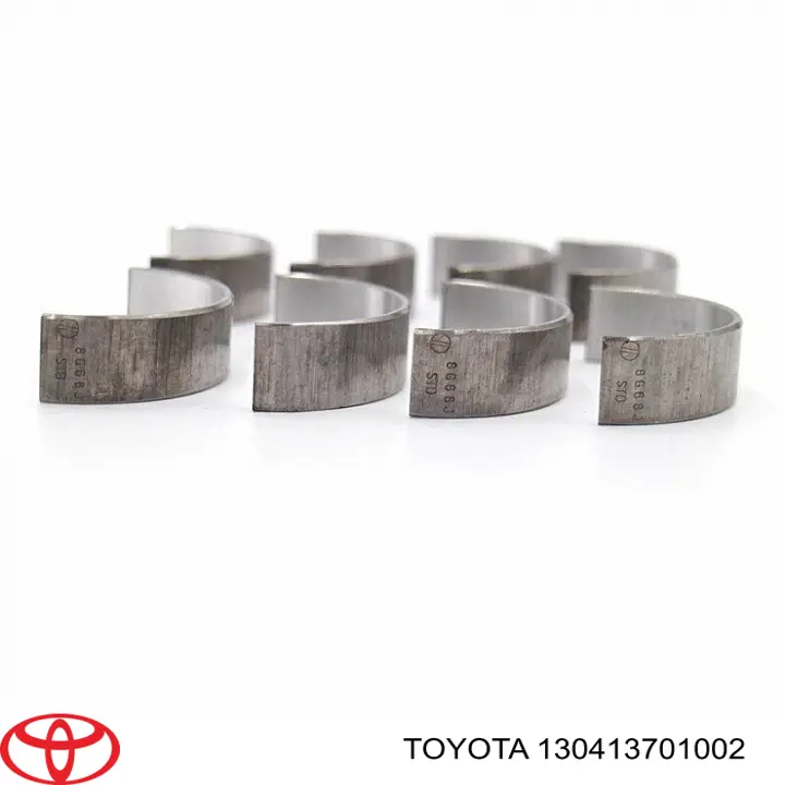 130413701002 Toyota Panewki korbowodowe wału korbowego, zestaw, standardowe (STD)