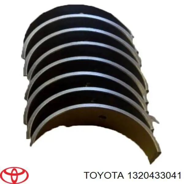 1320433041 Toyota Panewki korbowodowe wału korbowego, zestaw, 1. naprawa (+0,25)