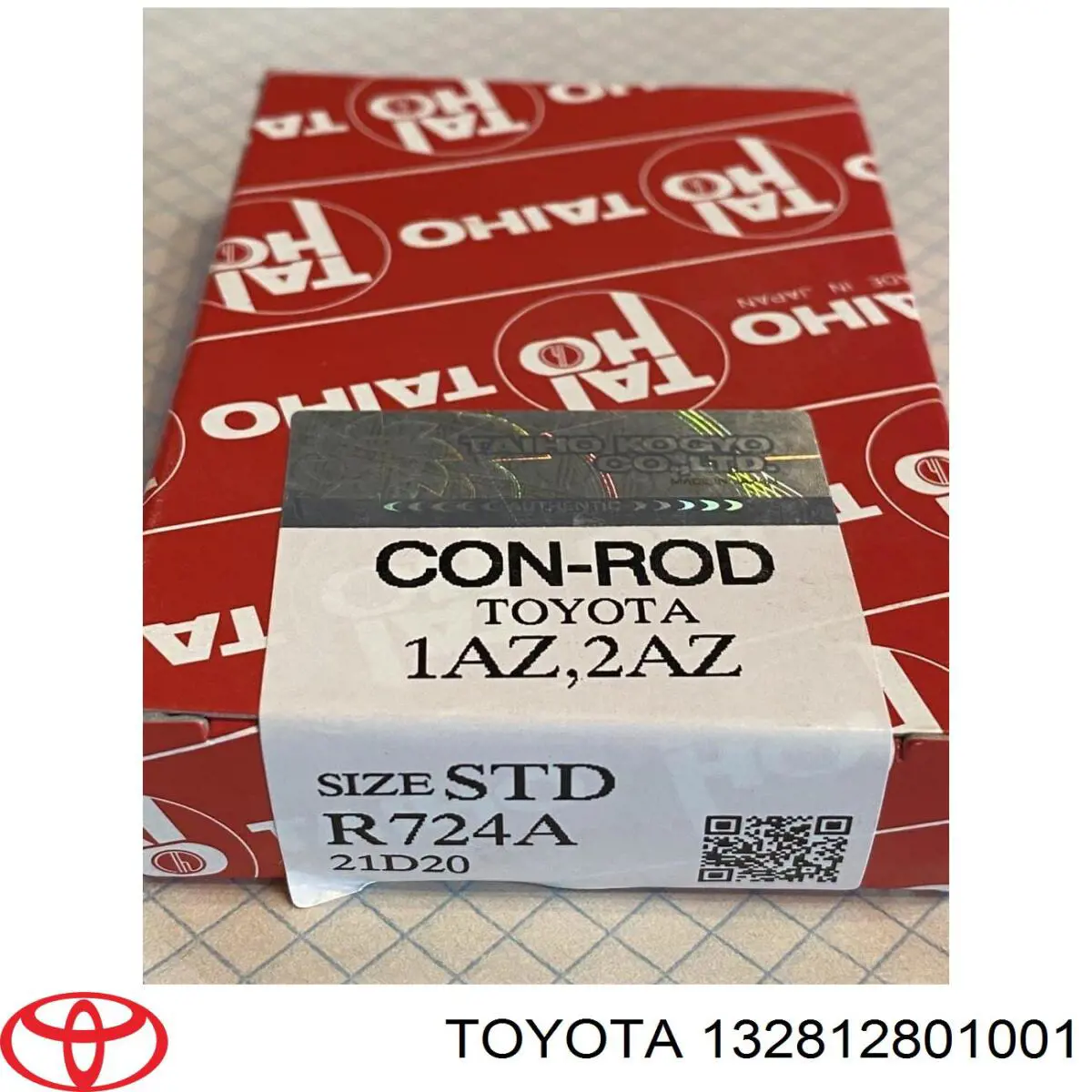 Panewki korbowodowe wału korbowego, zestaw, standardowe (STD) Toyota 132812801001 cena, od 19,13 USD