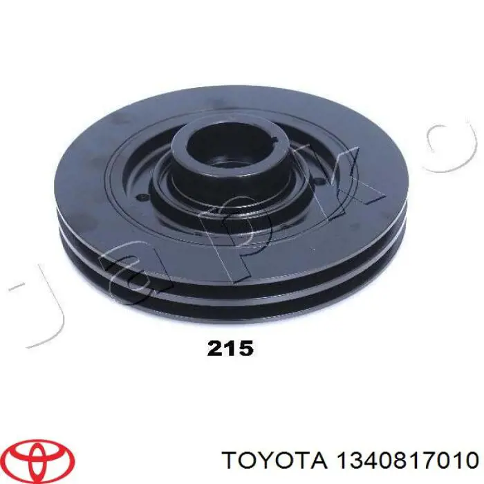 Koło pasowe wału korbowego Toyota 1340817010 cena, od 74,46 USD