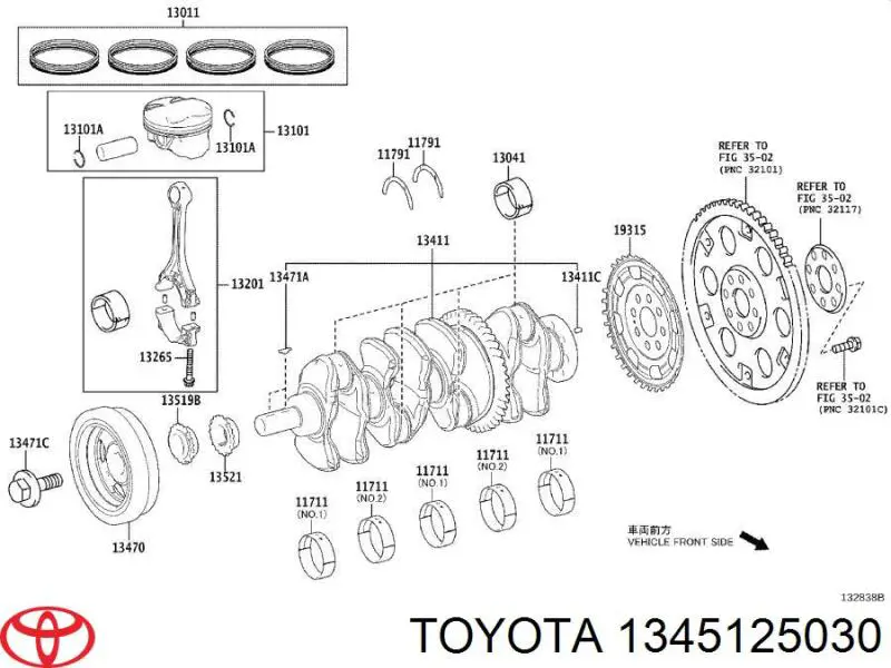 Koło zamachowe silnika do Toyota RAV4 V A5,H5