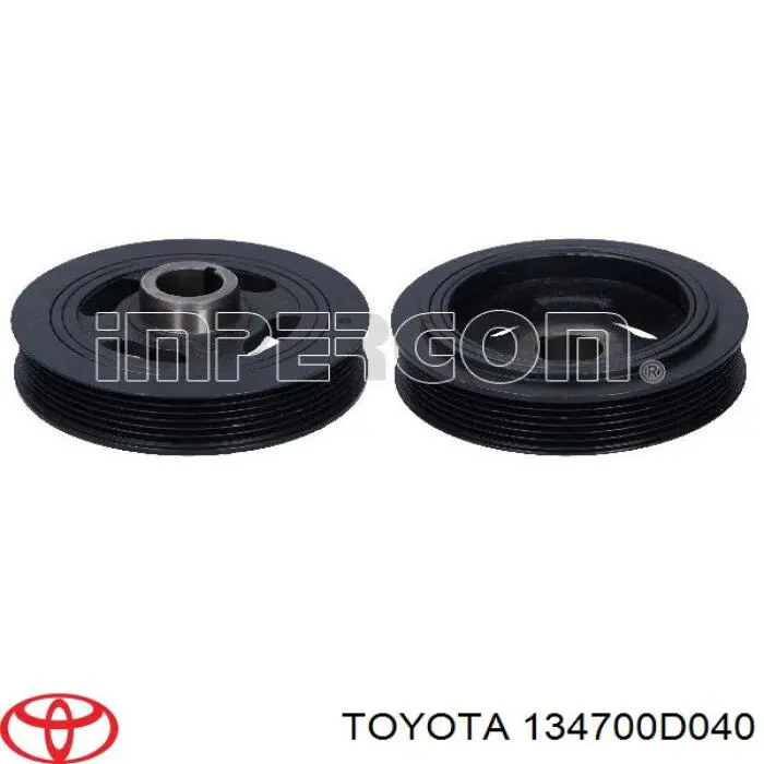 Do koszyka 134700D040 Toyota Koło pasowe wału korbowego
