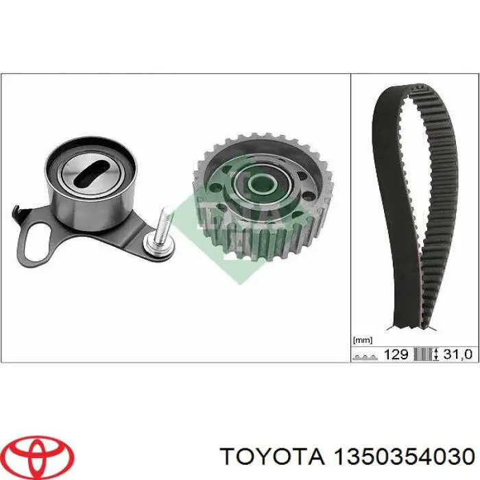 Rolka prowadząca kierunkowa paska rozrządu Toyota 1350354030 cena, od 30,71 USD