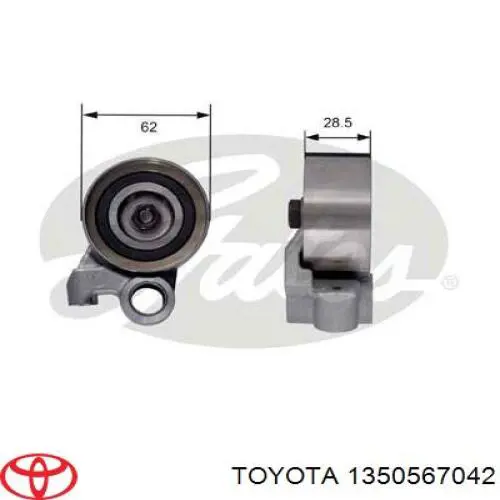 1350567042 Toyota Rolka napinacza paska rozrządu