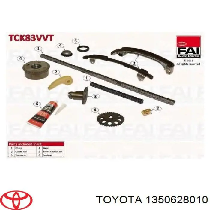 Łańcuch rozrządu 1350628010 Toyota