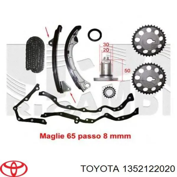 Koło zębate walcowe napędu wałka rozrządu Toyota 1352122020 cena, od 15,69 USD