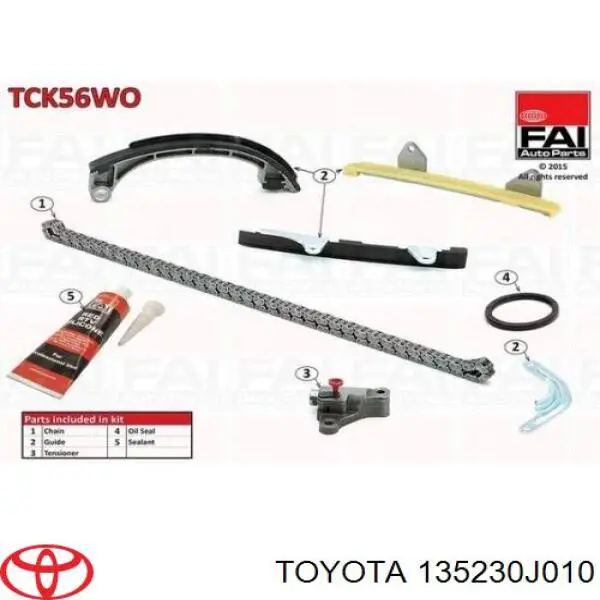 Koło zębatewalcowe wałka rozrządu silnika do Toyota Yaris  SP90