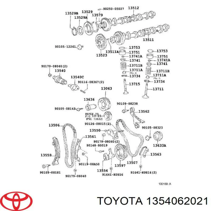 Napinacz paska rozrządu Toyota Camry III sedana (V10) (1991 - 1996) cena, od 56,39 USD