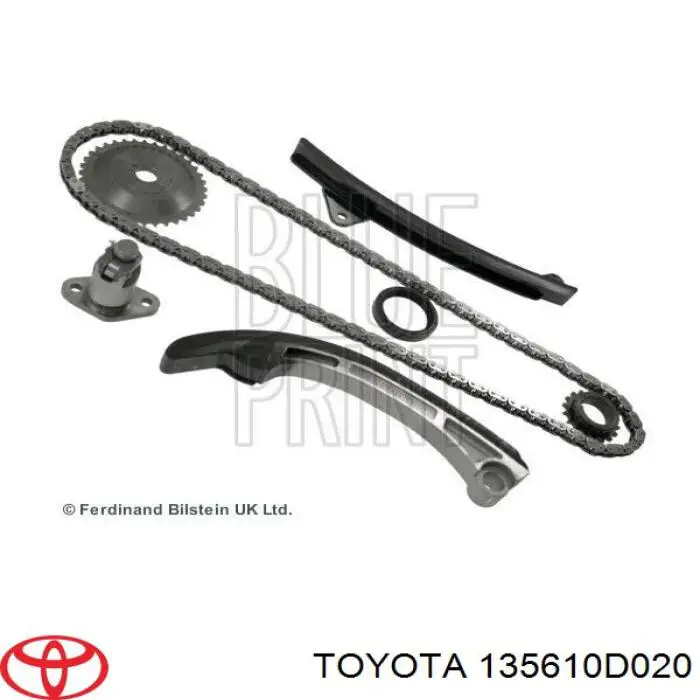 Tłumik drgań łańcucha rozrządu, lewy Toyota 135610D020 cena, od 21,57 USD