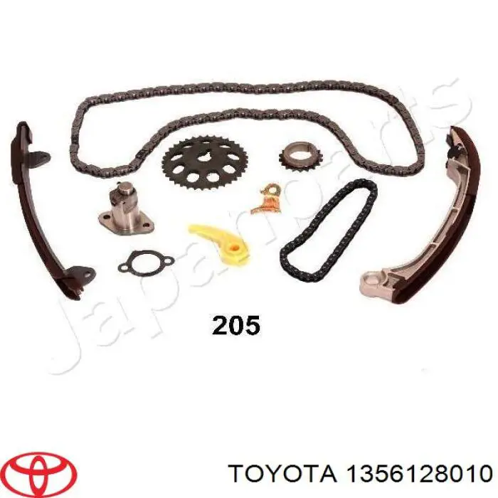 Do koszyka 1356128010 Toyota Tłumik drgań łańcucha rozrządu, lewy