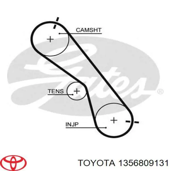 Pasek rozrządu Toyota 1356809131 cena, od 25,90 USD