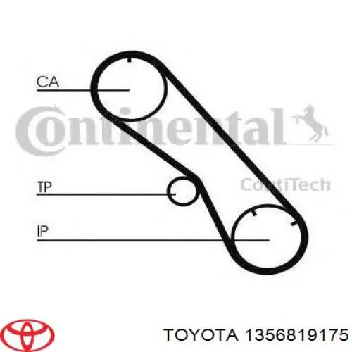 Do koszyka 1356819175 Toyota Pasek rozrządu