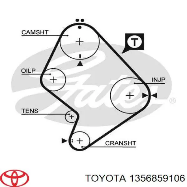 Pasek rozrządu Toyota 1356859106