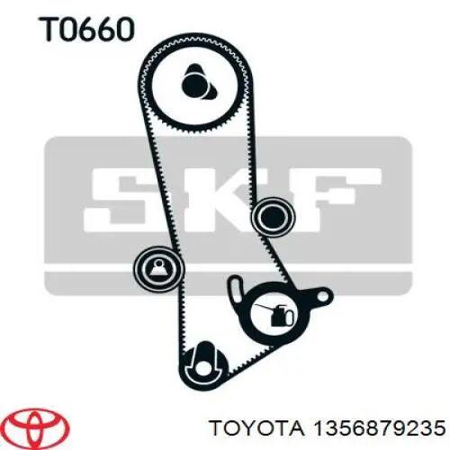 Pasek rozrządu 1356879235 Toyota
