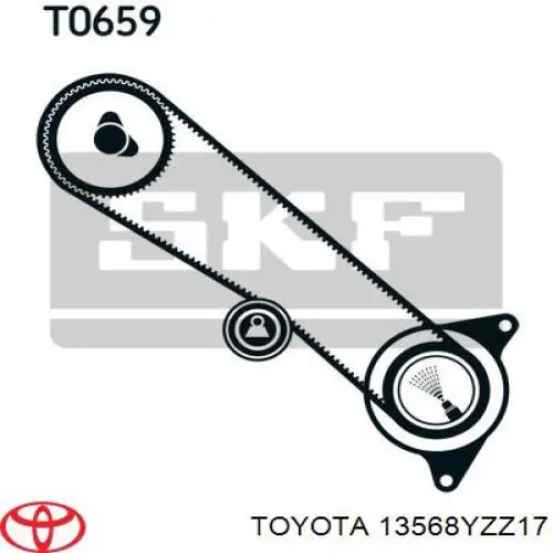 13568YZZ17 Toyota pasek rozrządu