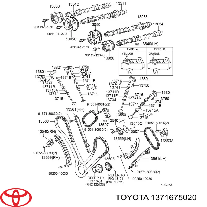 Uszczelniacz zaworu dolotowego/wylotowego Toyota Highlander III SUV (U5) (2013 - 2021) cena, od 1,02 USD
