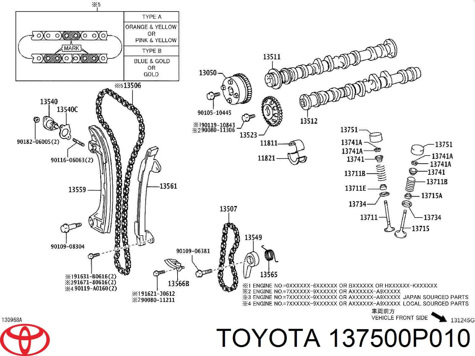 Kompensator hydrauliczny (popychacz hydrauliczny), popychacz zaworu Lexus RX 450H/350L/200T SUV (L25) (2015 - 2022) cena, od 14,15 USD