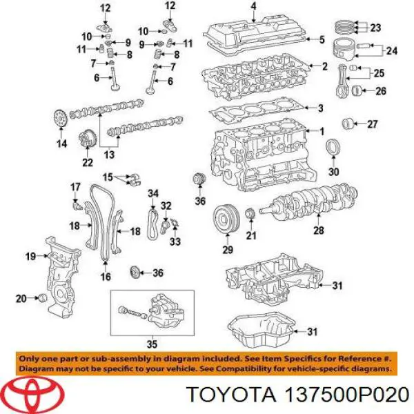 Kompensator hydrauliczny (popychacz hydrauliczny), popychacz zaworu Toyota Camry VII sedana (V50) (2011 - 2018) cena, od 13,41 USD