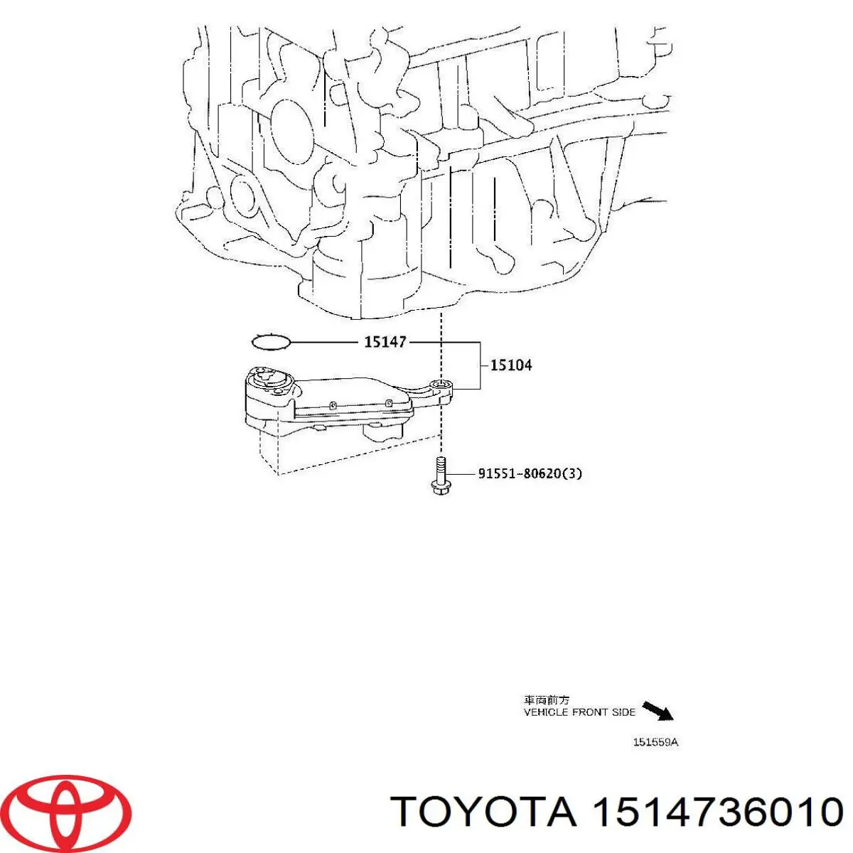 Uszczelka smoka olejowego Lexus ES (H10, Z10)