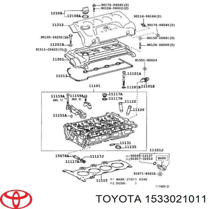 Do koszyka 1533021011 Toyota Regulator faz rozrządu