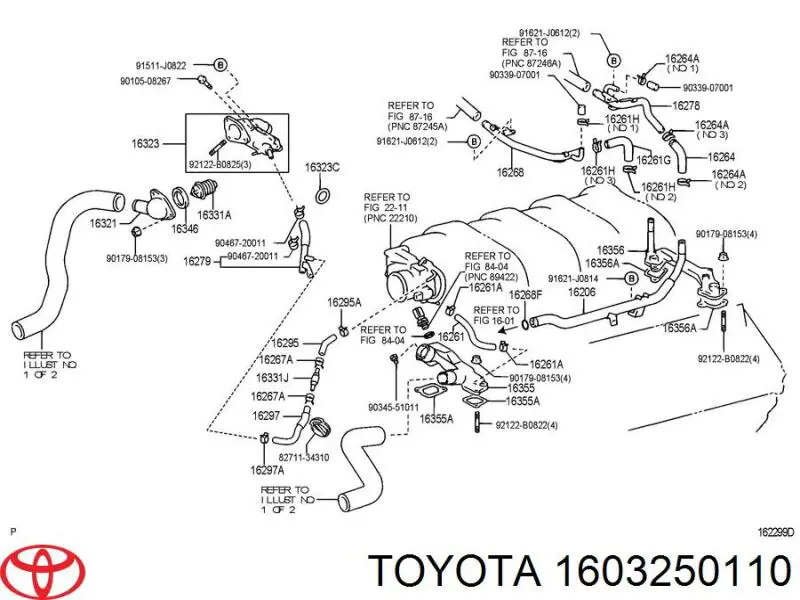 Obudowa termostatu do Lexus GS  JZS160
