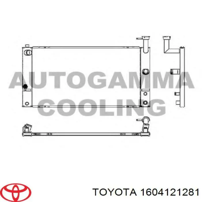 Chłodnica silnika Toyota 1604121281 cena, od 143,81 USD