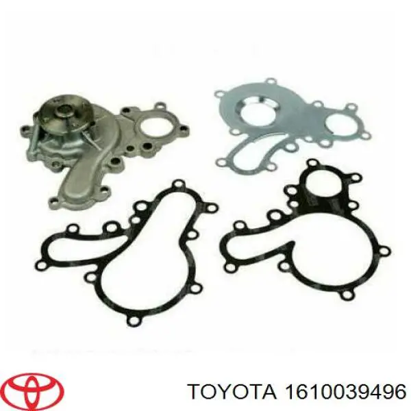 Pompa chłodząca wodna Toyota 1610039496 cena, od 133,20 USD