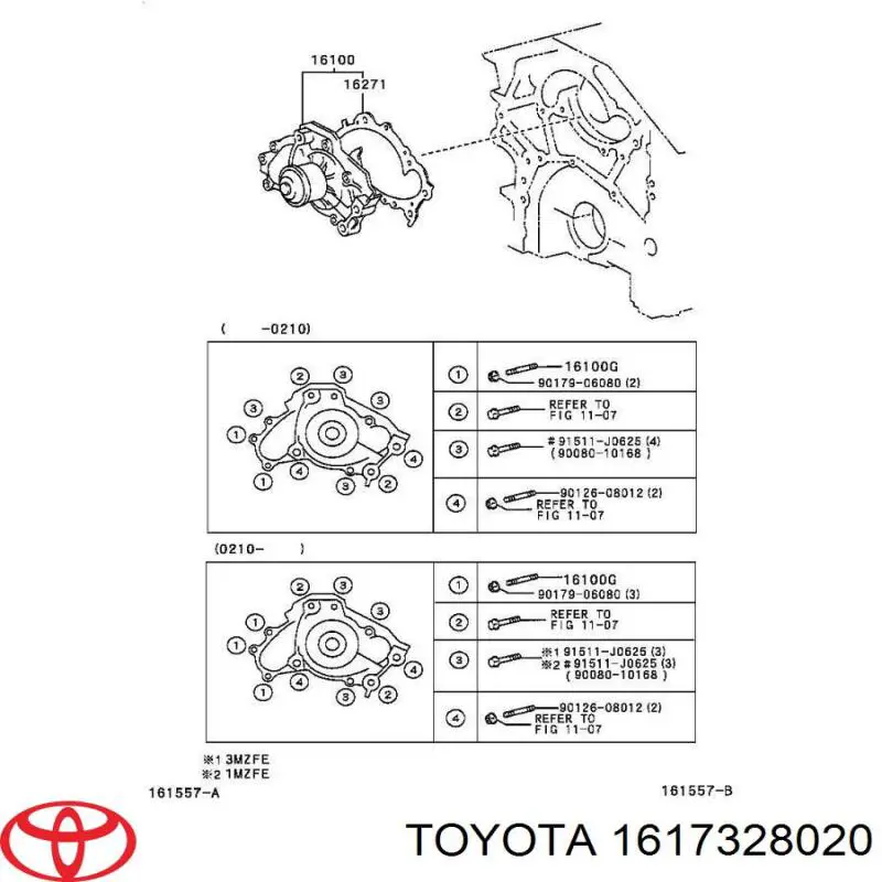 Koło pasowe pompy wodnej do Toyota Avensis II T25