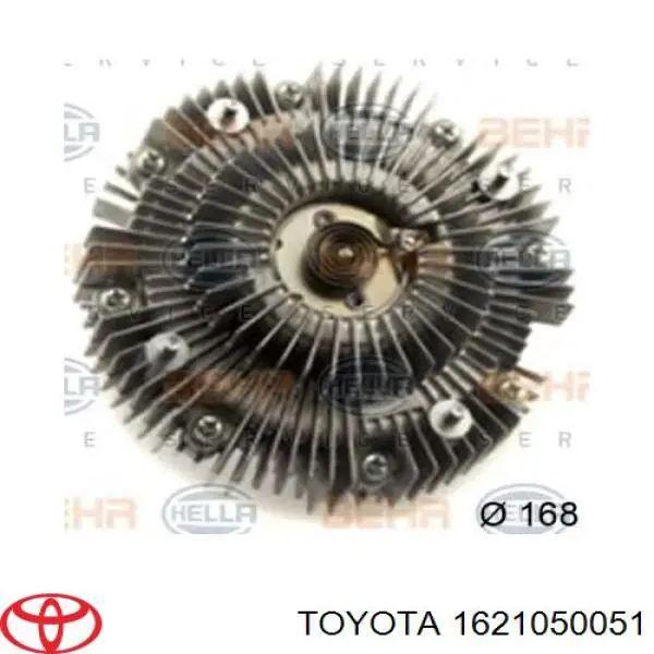 Sprzęgło wiskotyczne wentylatora chłodzenia Toyota 1621050051 cena, od 108,01 USD