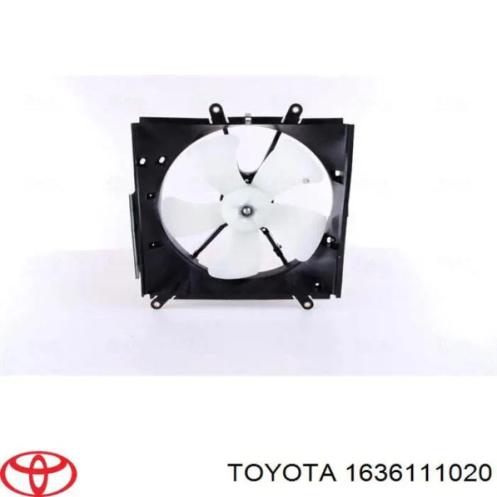Wentylator (wirnik) chłodnicy Toyota 1636111020 cena, od 72,83 USD