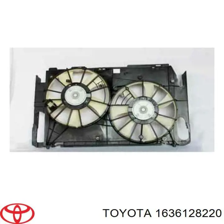 Do koszyka 1636128220 Toyota Wentylator (wirnik) chłodnicy lewy