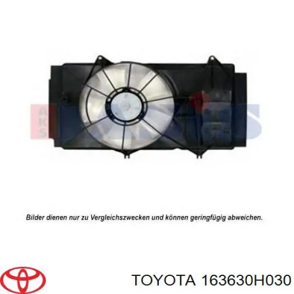 163630H030 Toyota Silniczek wentylatora układu chłodzenia lewy