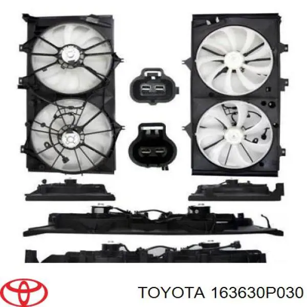 Silniczek wentylatora układu chłodzenia prawy Toyota 163630P030 cena, od 223,42 USD